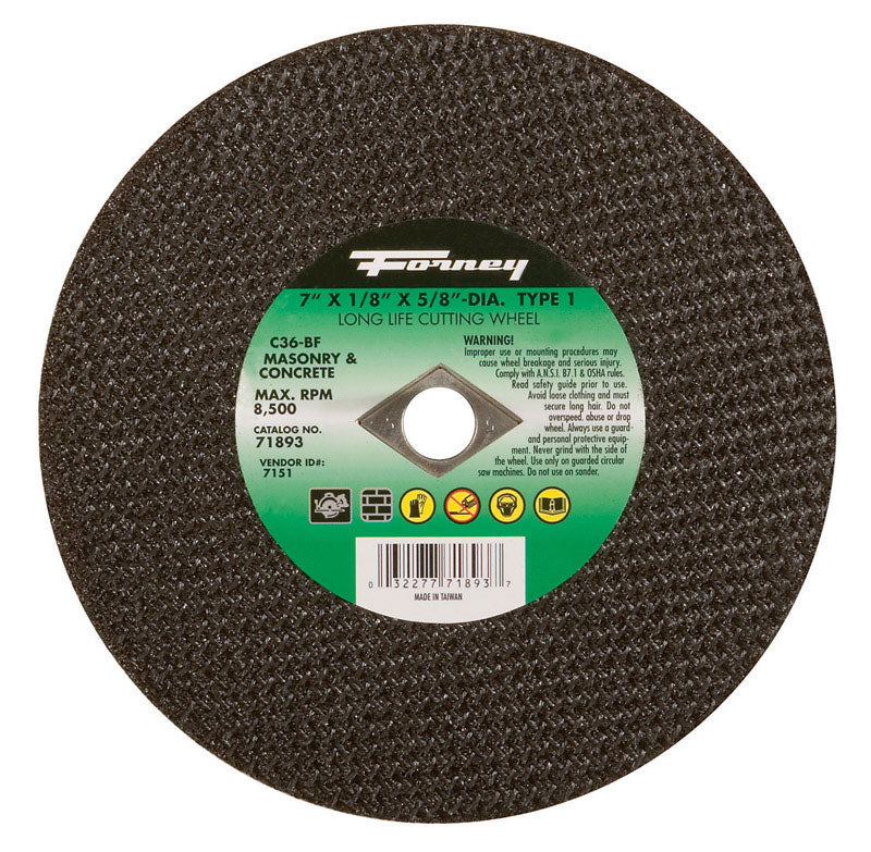 Mason Cut Wheel7X1/8X5/8 (Pack Of 1)