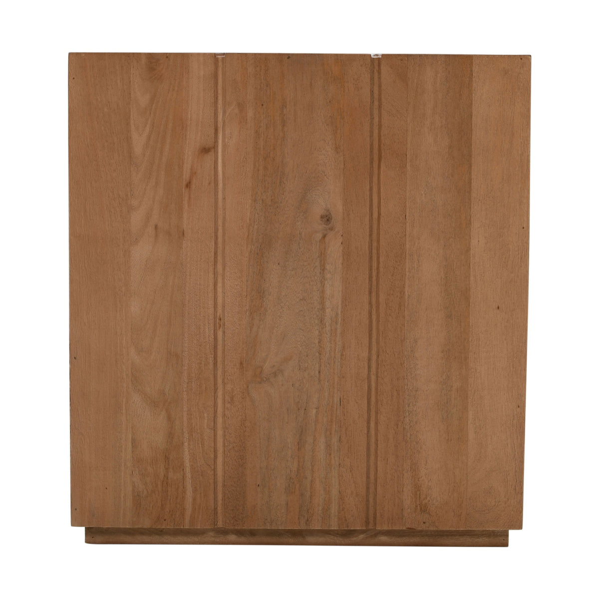 Sequoia 22' Solid Wood Modern Rustic Cube Carved End Table