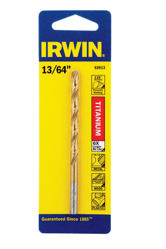 Bit Drill 13/64Tin135Pt (Pack Of 1)