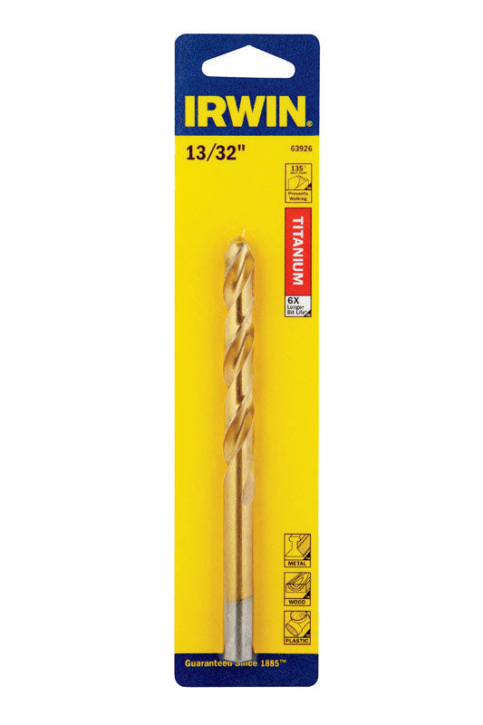 Bit Drill 13/32Tin135Pt (Pack Of 1)