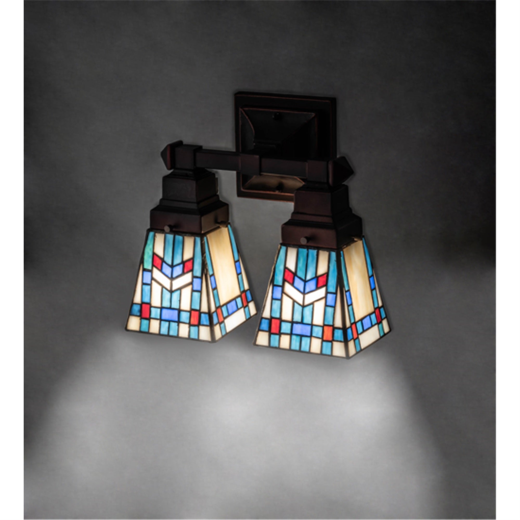 12' Wide Prairie Wheat 2 Light Wall Sconce