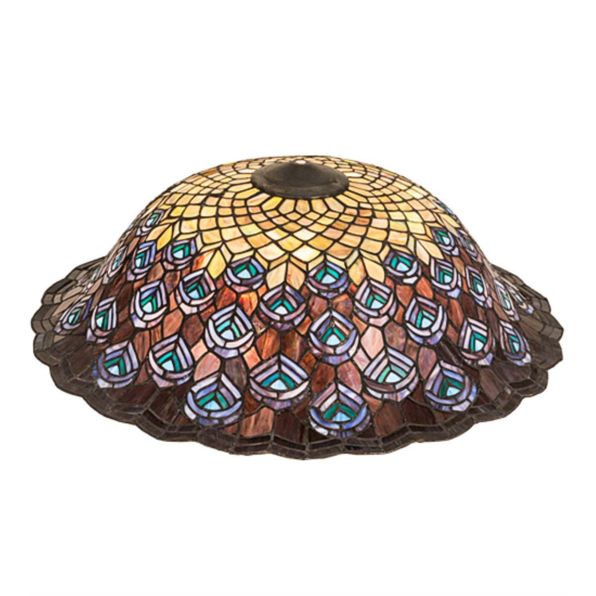 24'W Tiffany Peacock Feather Shade