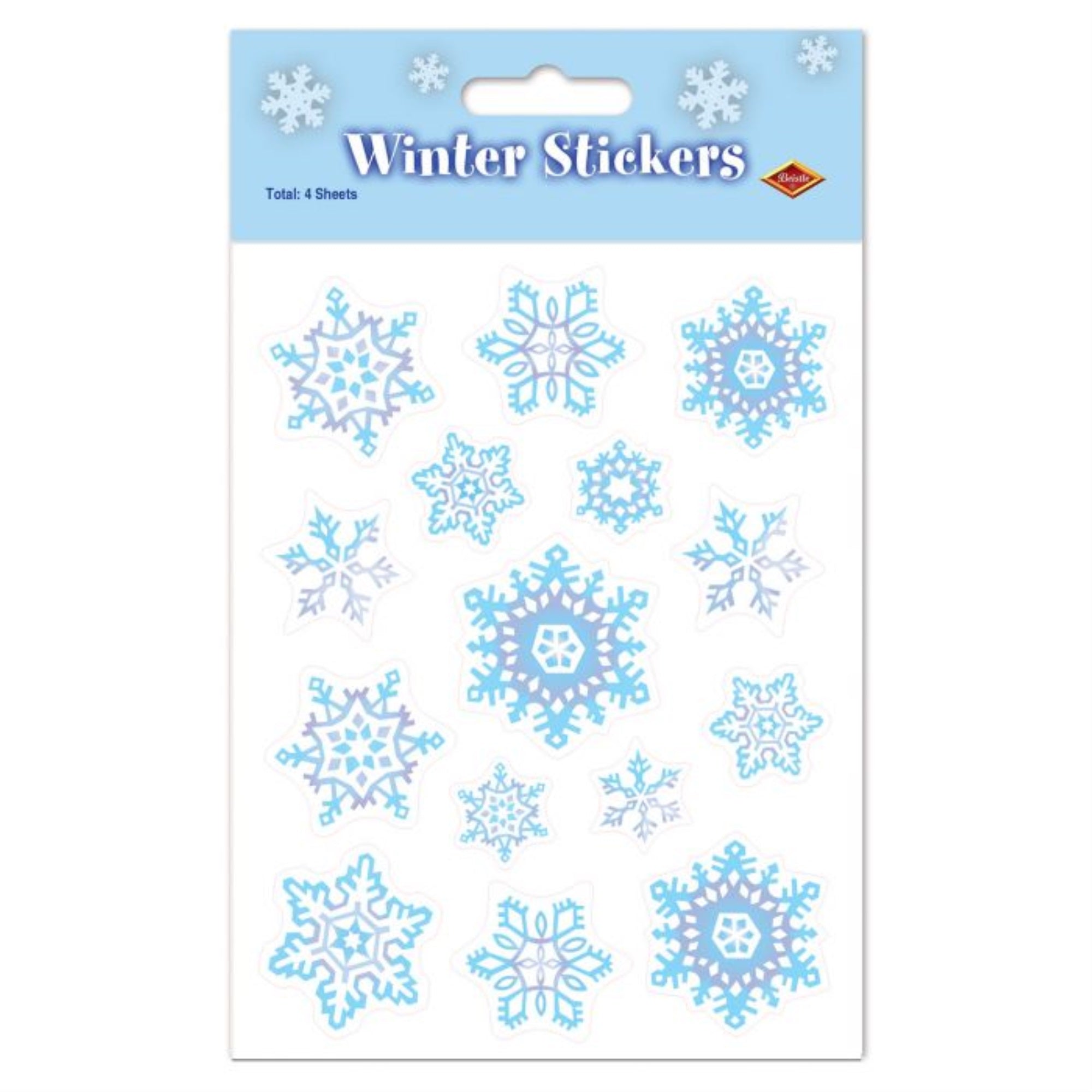 Snowflake Stickers (Pack Of 12)