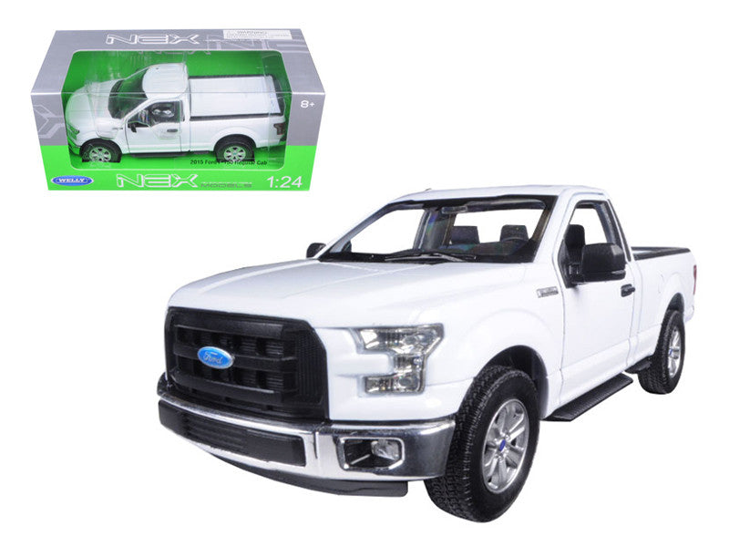 2015 Ford F-150 Pickup Truck Regular Cab White 1/24 Diecast Model By Welly