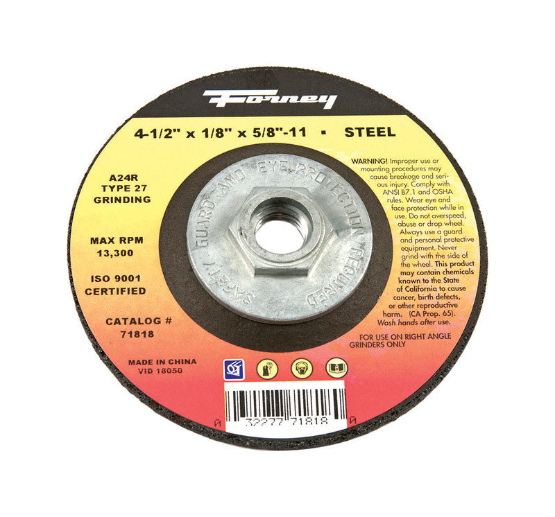 Mtl Grnd Whl 4.5X1/8 (Pack Of 1)