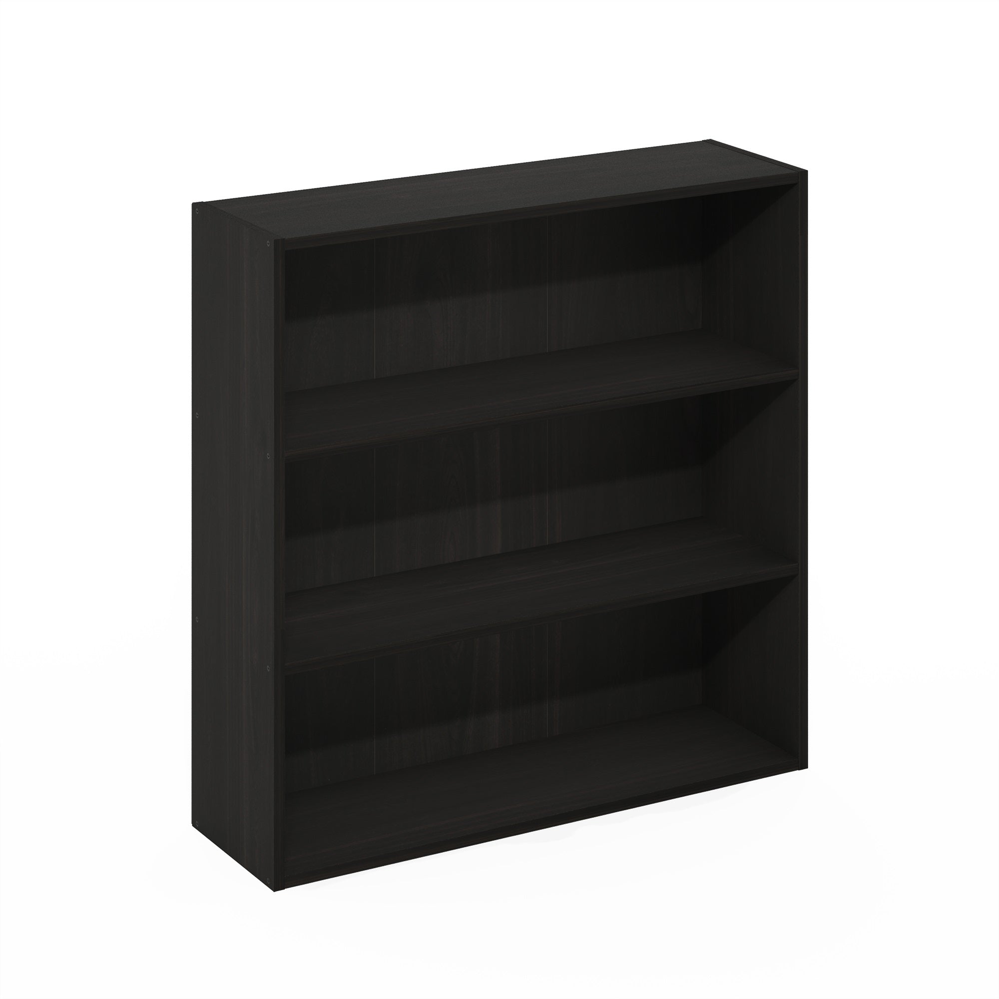 Furinno Pasir 3-Tier Open Shelf Bookcase, Bookshelf, 31.5 Inch Wide, Espresso