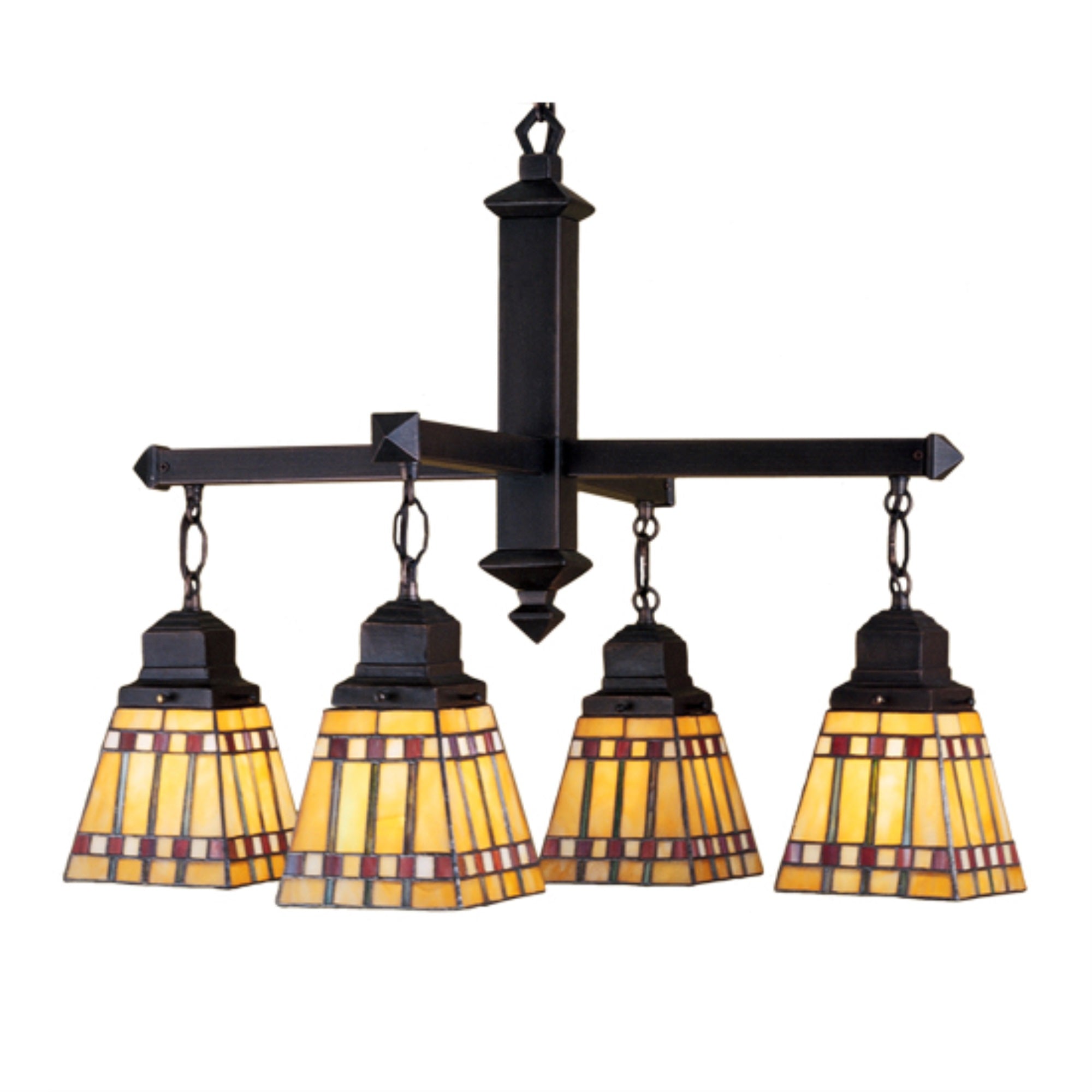 26'W Prairie Corn 4 Lt Chandelier.609