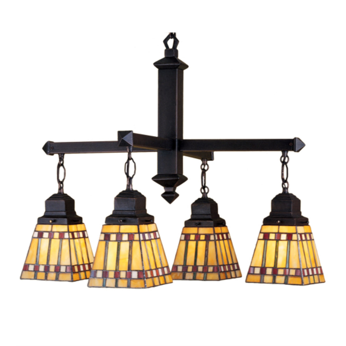 26'W Prairie Corn 4 Lt Chandelier.609