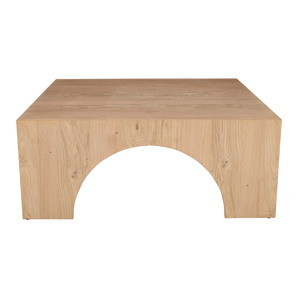 Archimedes 40' Arched Wood Square Modern Rustic Coffee Table