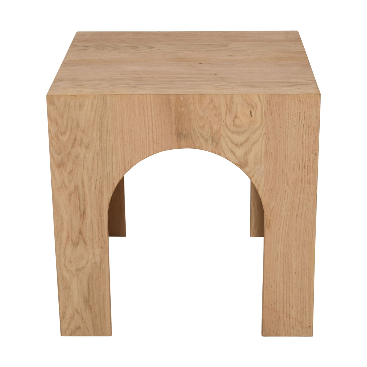 Archimedes 20' Arched Wood Square Modern Rustic End Table