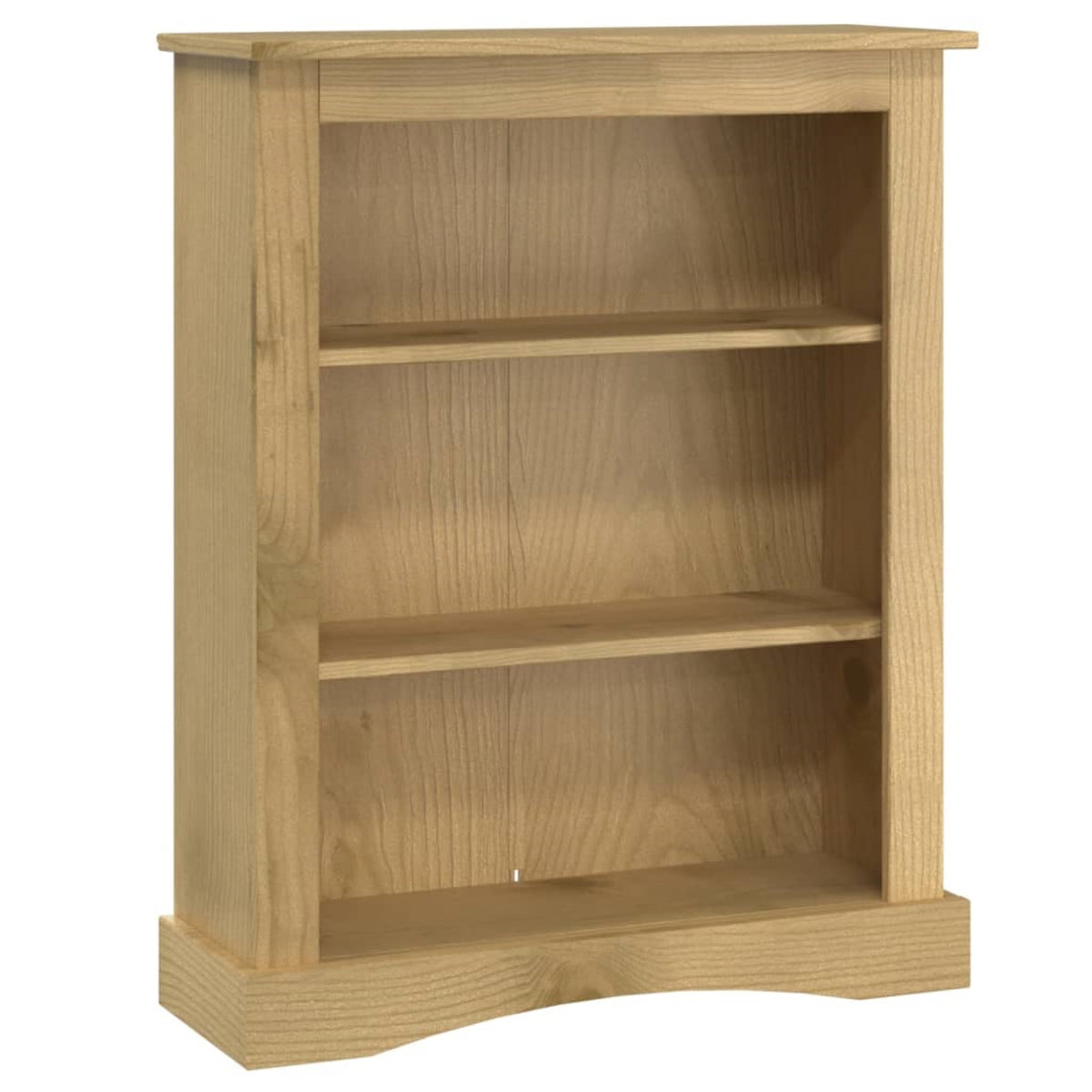 Vidaxl 3-Tier Bookcase Mexican Pine Corona Range 31.9'X11.4'X39.4'