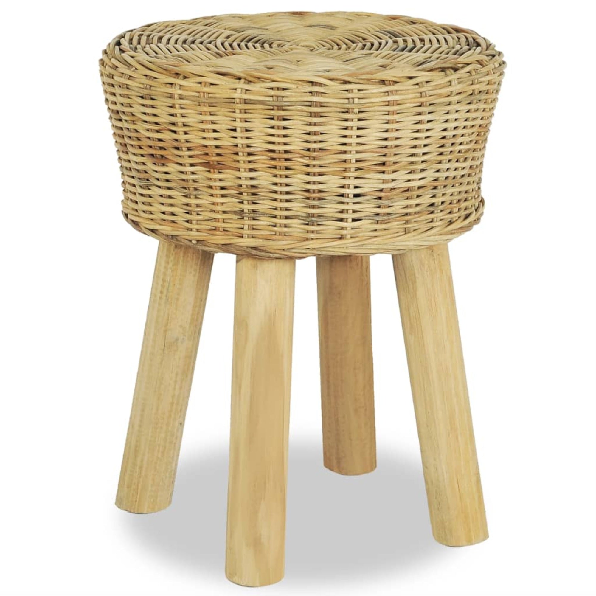 vidaXL Bar Stool Natural Rattan