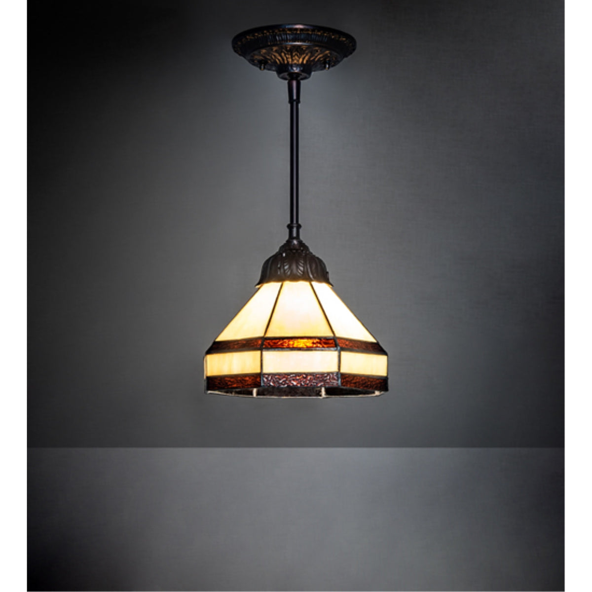 8' Wide Wagon Wheel Mini Pendant