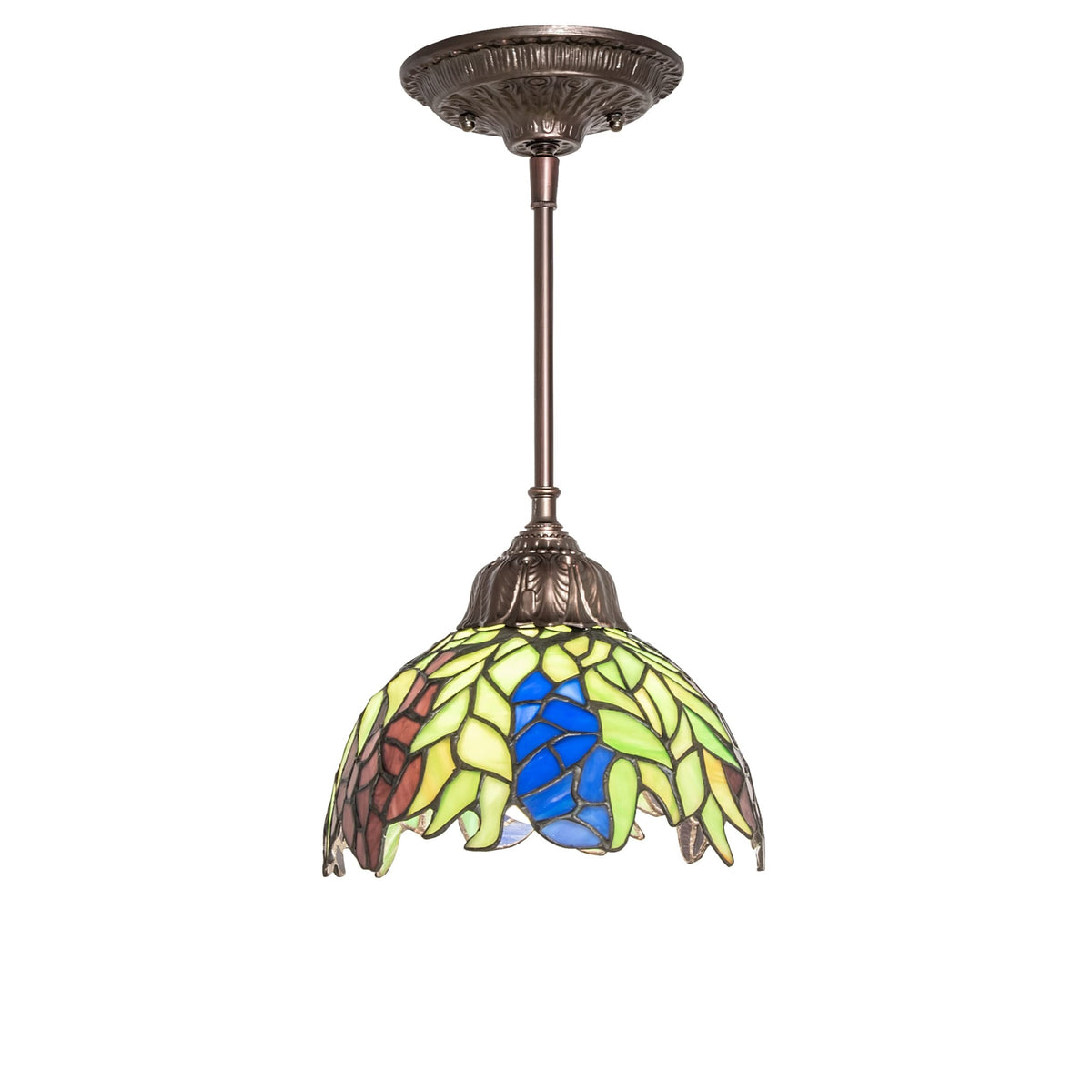 8' Wide Tiffany Honey Locust Mini Pendant