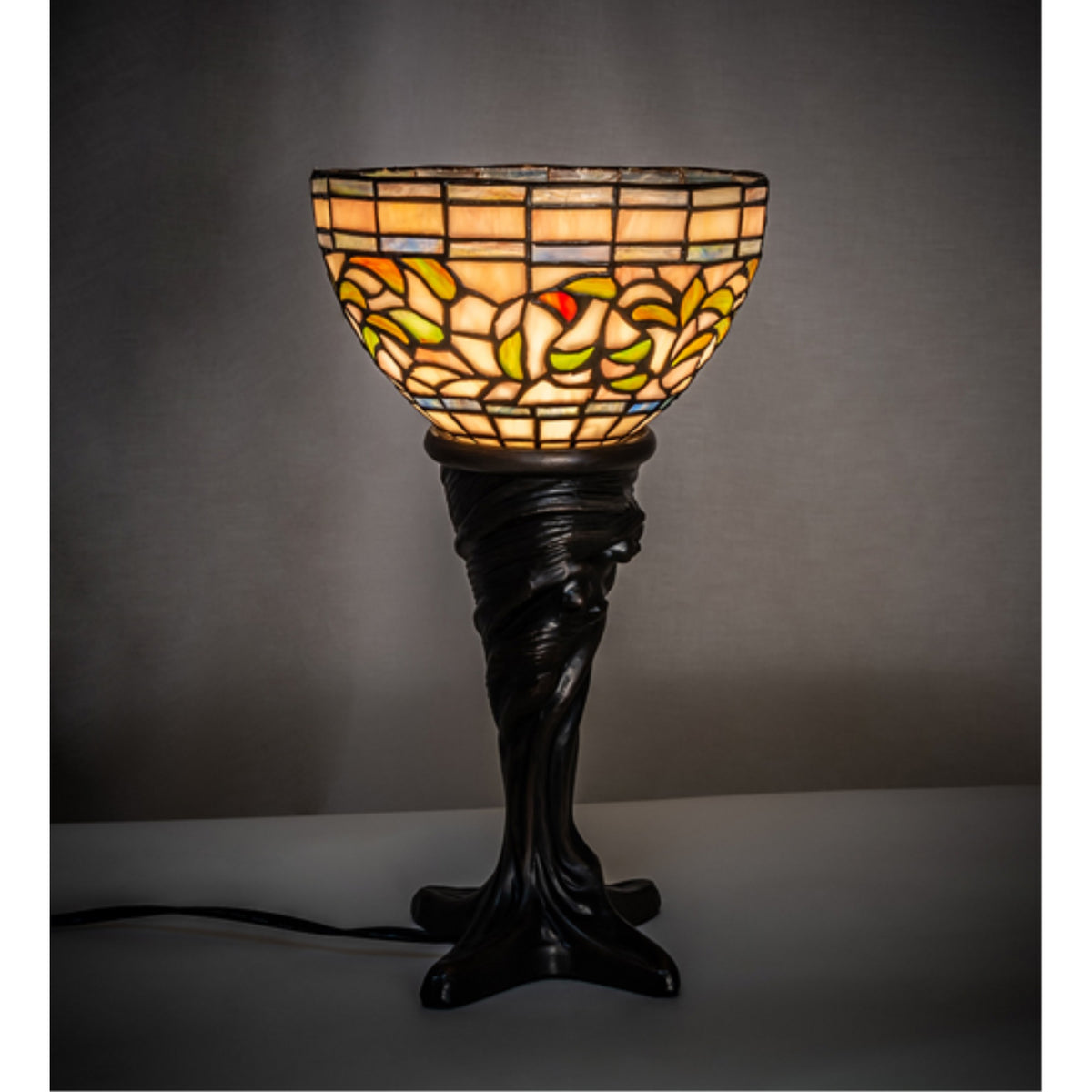 15' High Tiffany Turning Leaf Mini Lamp