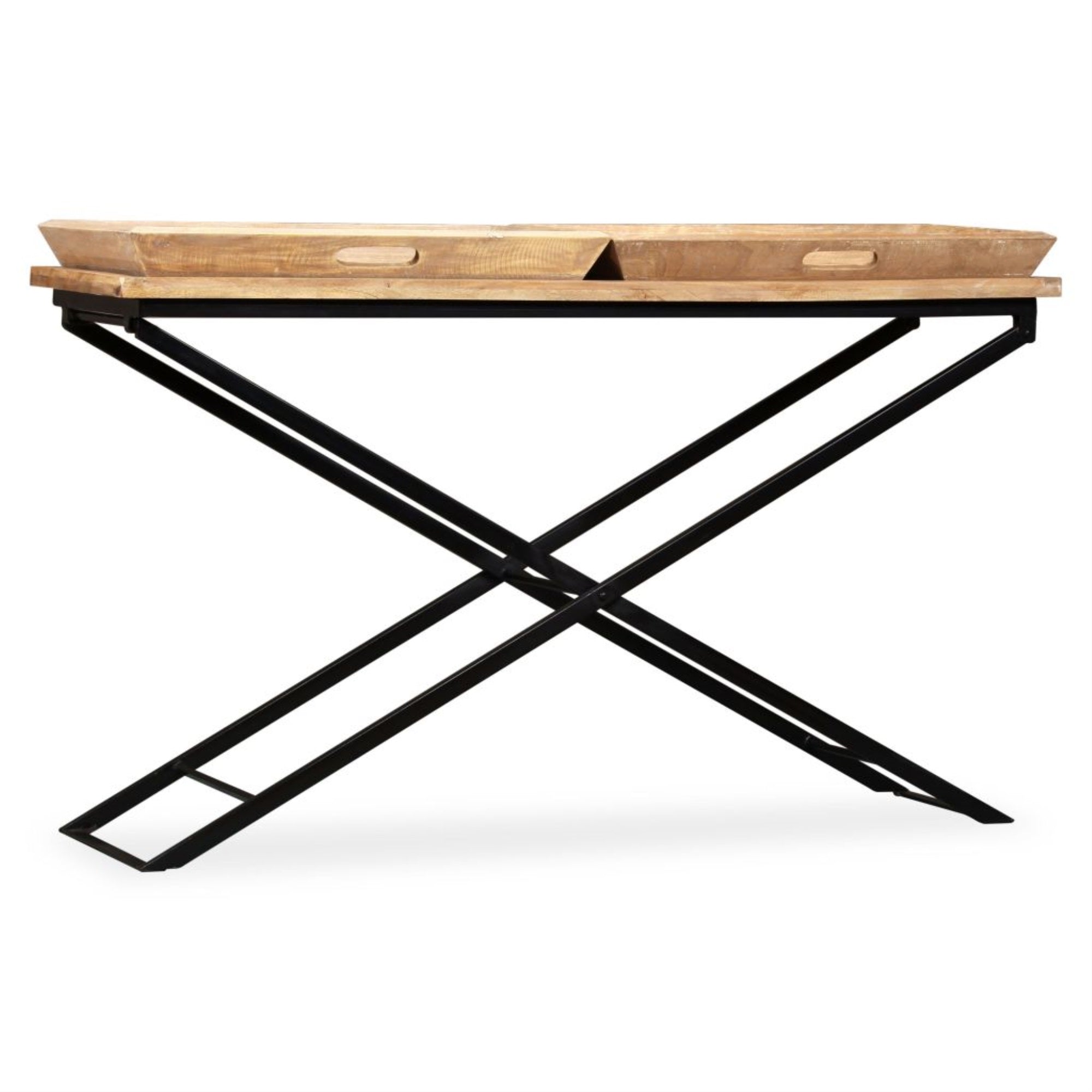 Vidaxl Console Table Solid Mango Wood 51.2'X15.7'X31.5'