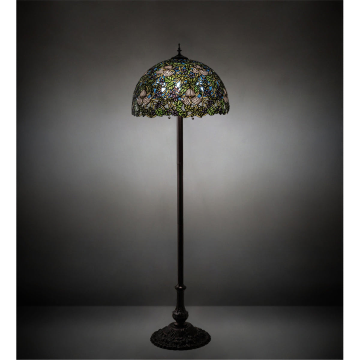 62' High Trillium & Violet Floor Lamp