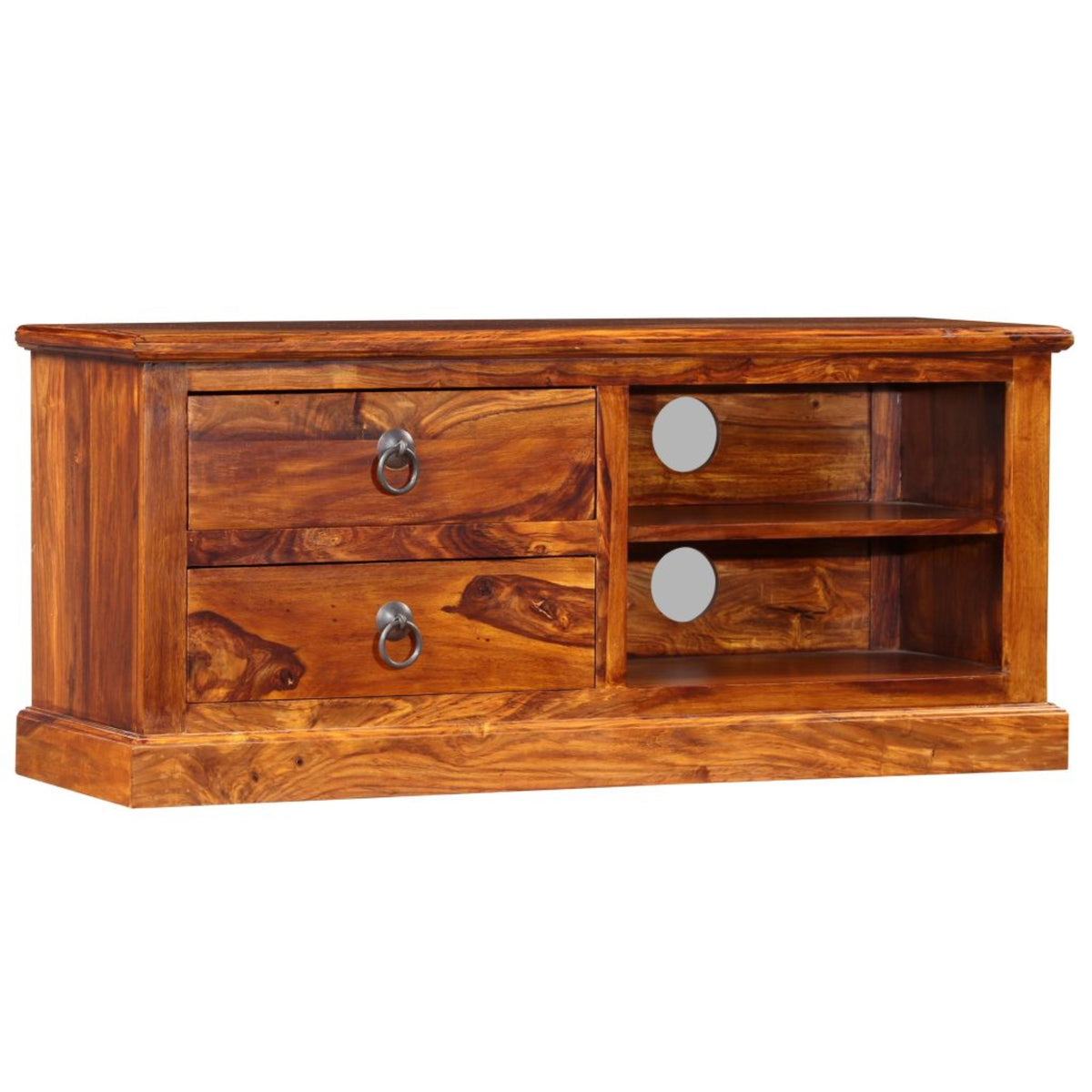 Vidaxl Tv Cabinet Solid Sheesham Wood 35.4'X11.8'X15.7'