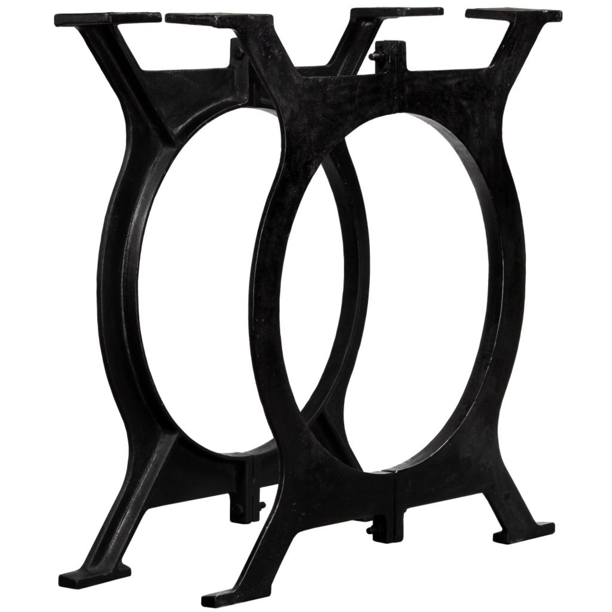 Vidaxl Dining Table Legs 2 Pcs O-Frame Cast Iron
