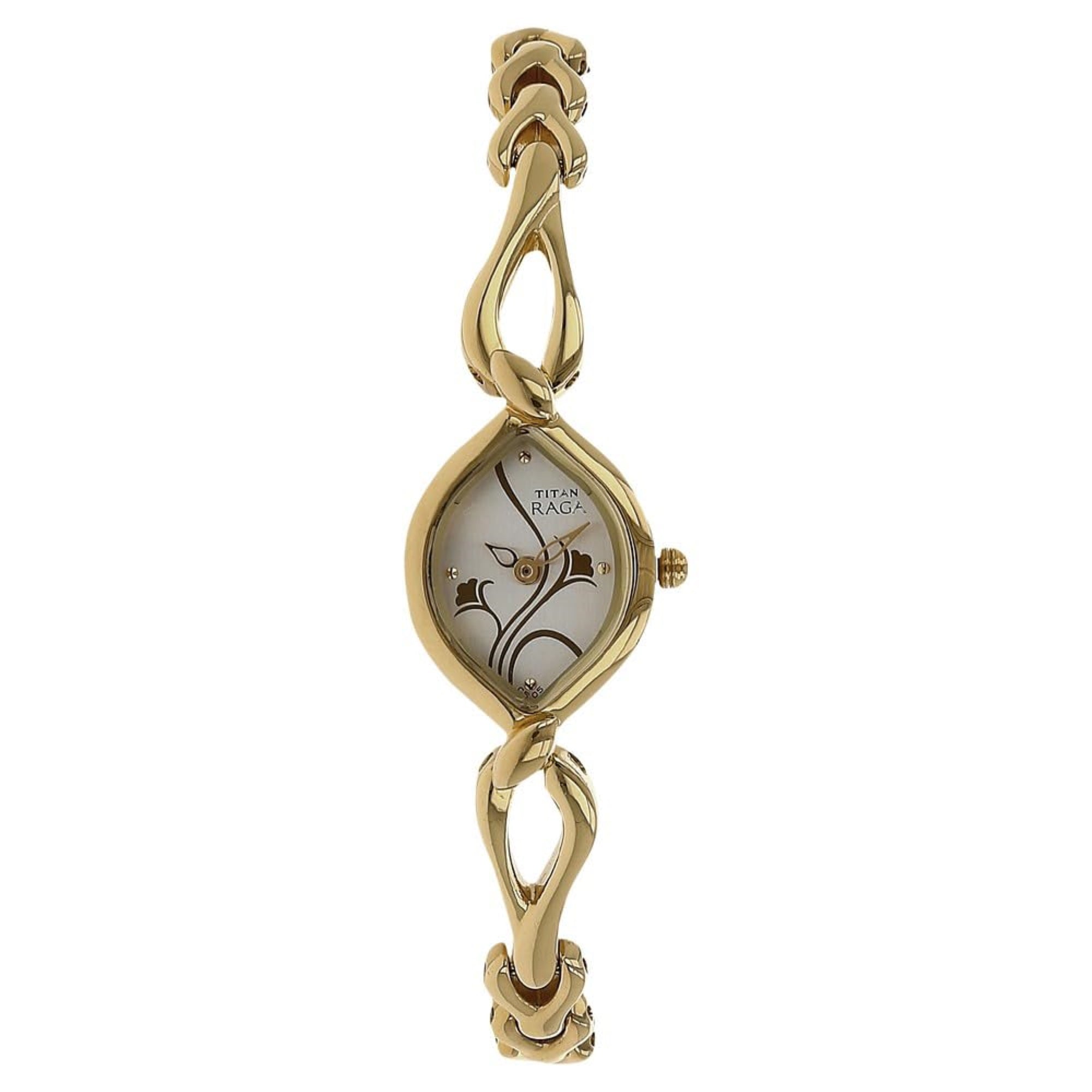 Titan Raga Flora Silver Dial Analog Metal Strap watch for Women-NS2455YM01