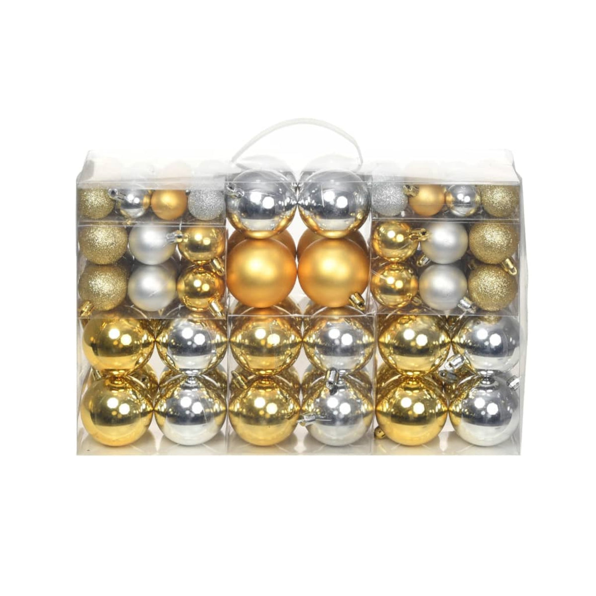 Christmas Balls 100 Pcs Silver/Gold