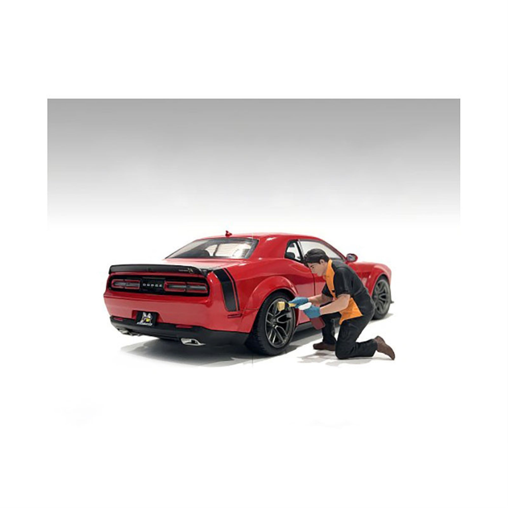 Copy of “Detail Masters” Figure 1 (Wheel Cleaning) for 1/18 Scale Models by American Diorama