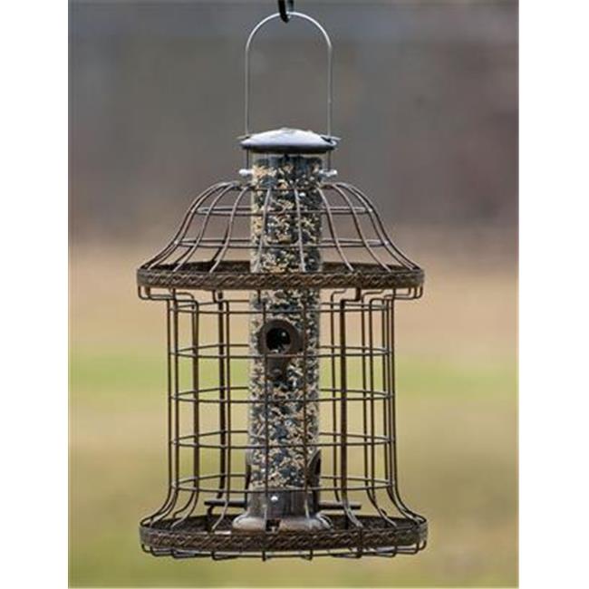 Designer Caged 4-Port Tube Feeder