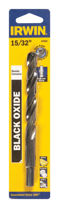 Drill Bit15/32Blk Oxide (Pack Of 1)
