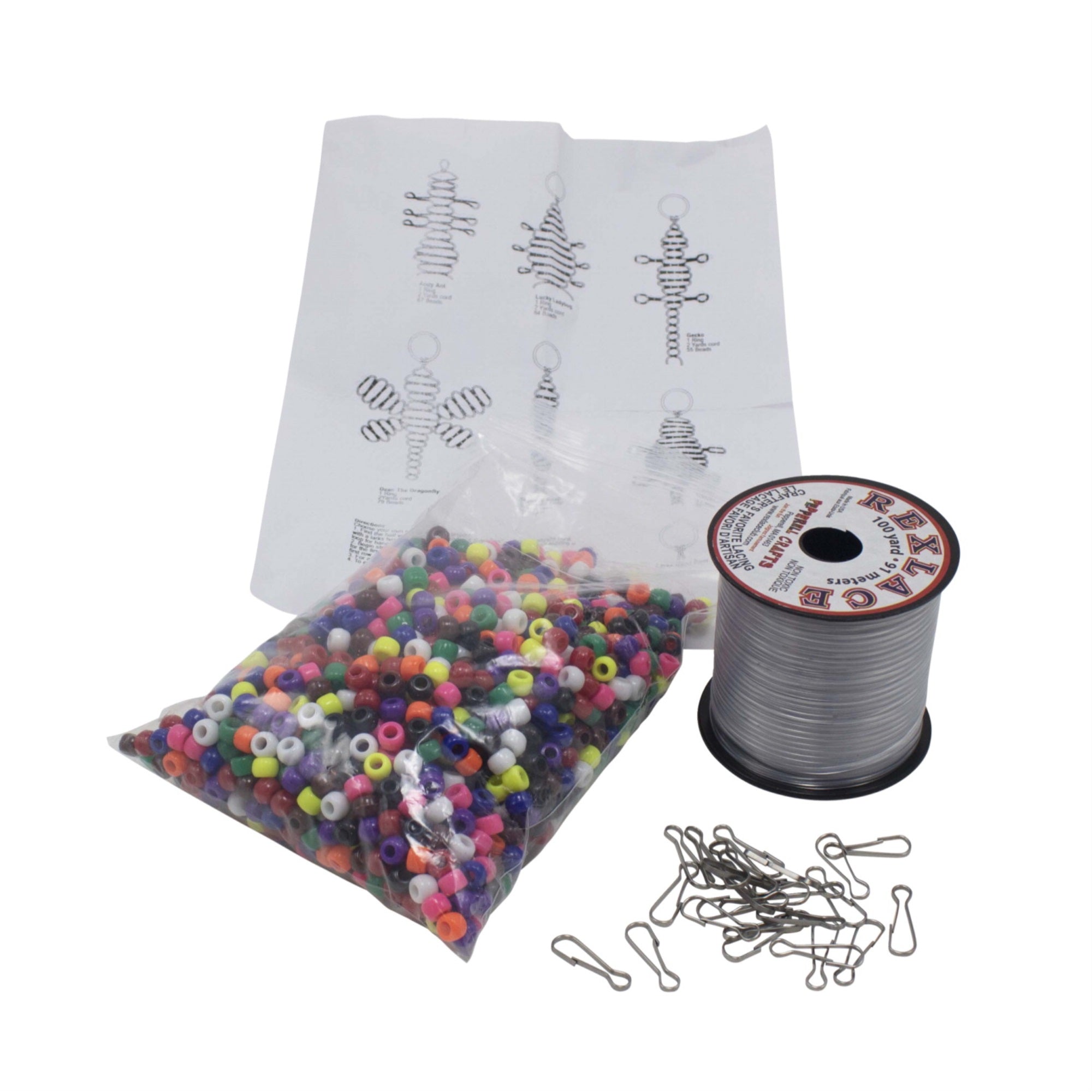 Pepperell Braiding Animal Lacing Bead Kit
