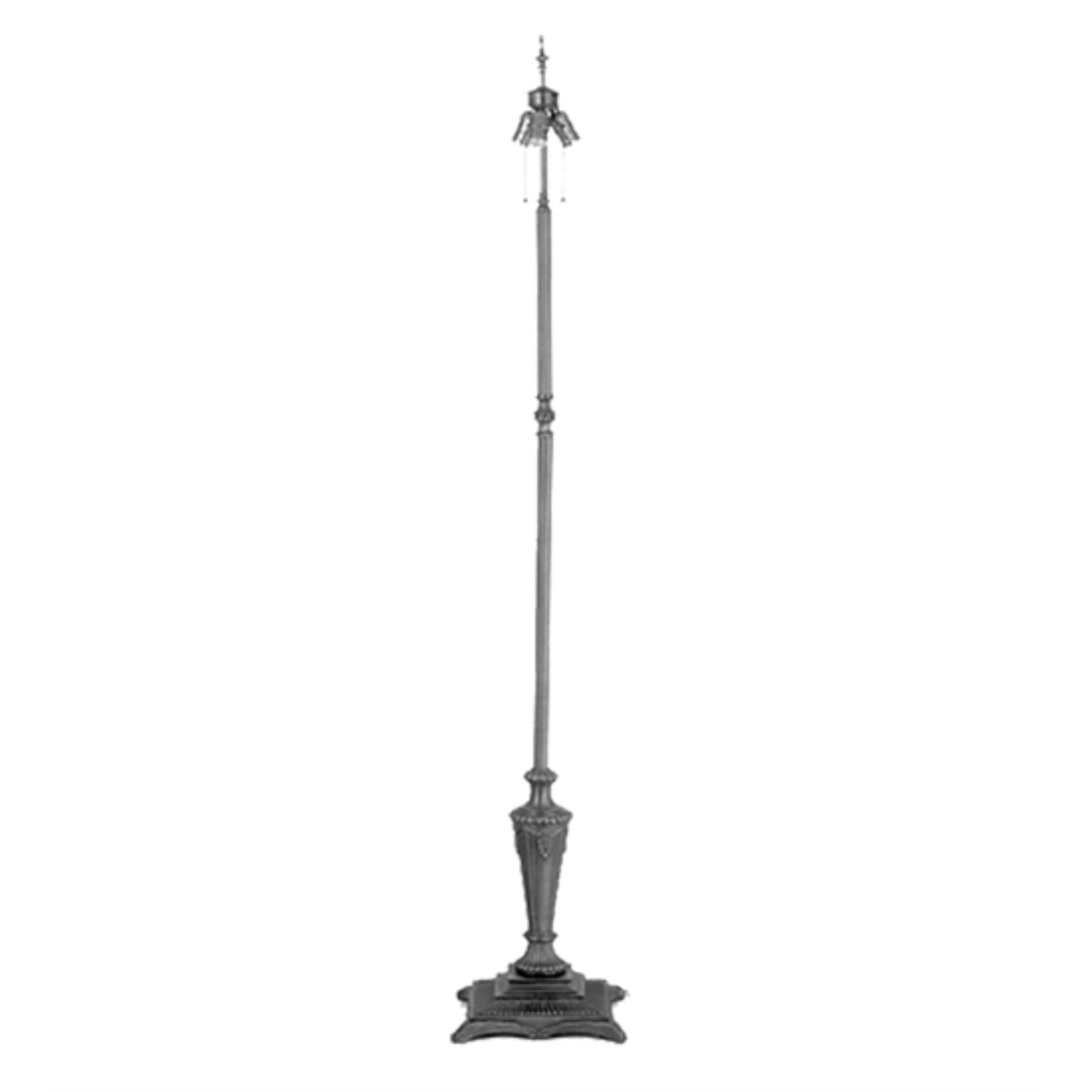 65' Fluted Fleur Floor Base/3Lt'V'Pc