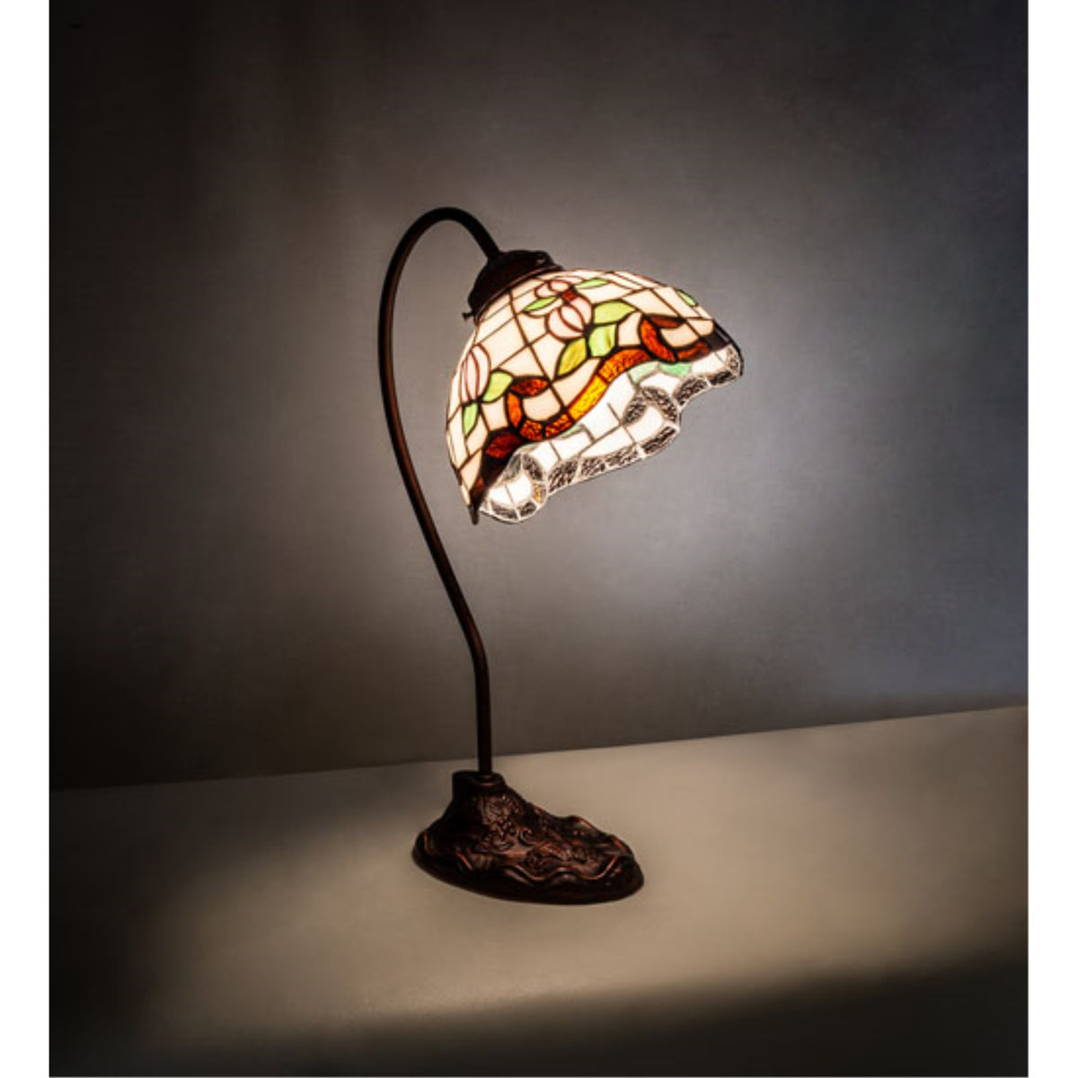 18' High Roseborder Desk Lamp