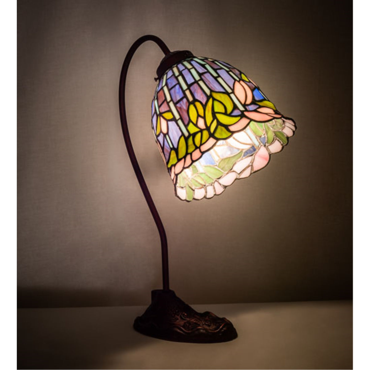 18' High Tiffany Flowering Lotus Desk Lamp