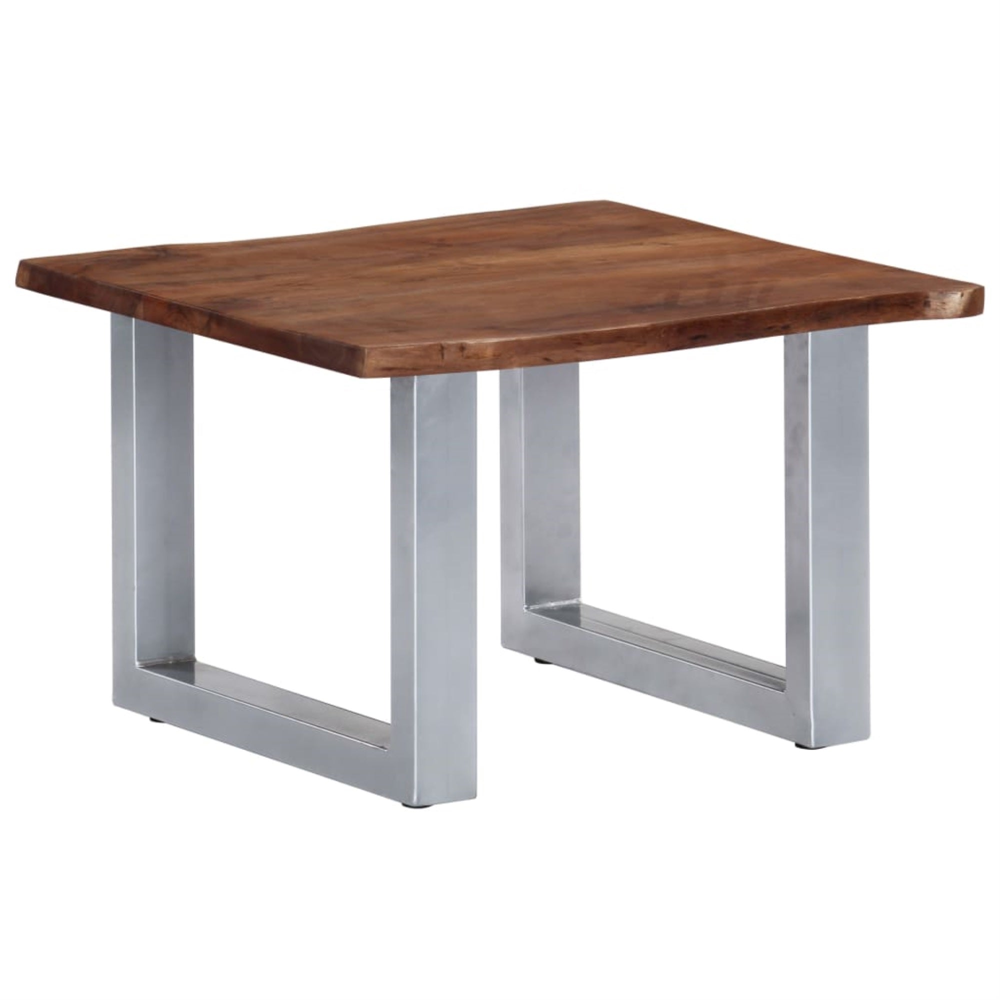 Vidaxl Coffee Table With Live Edges 23.6'X23.6'X15.7'