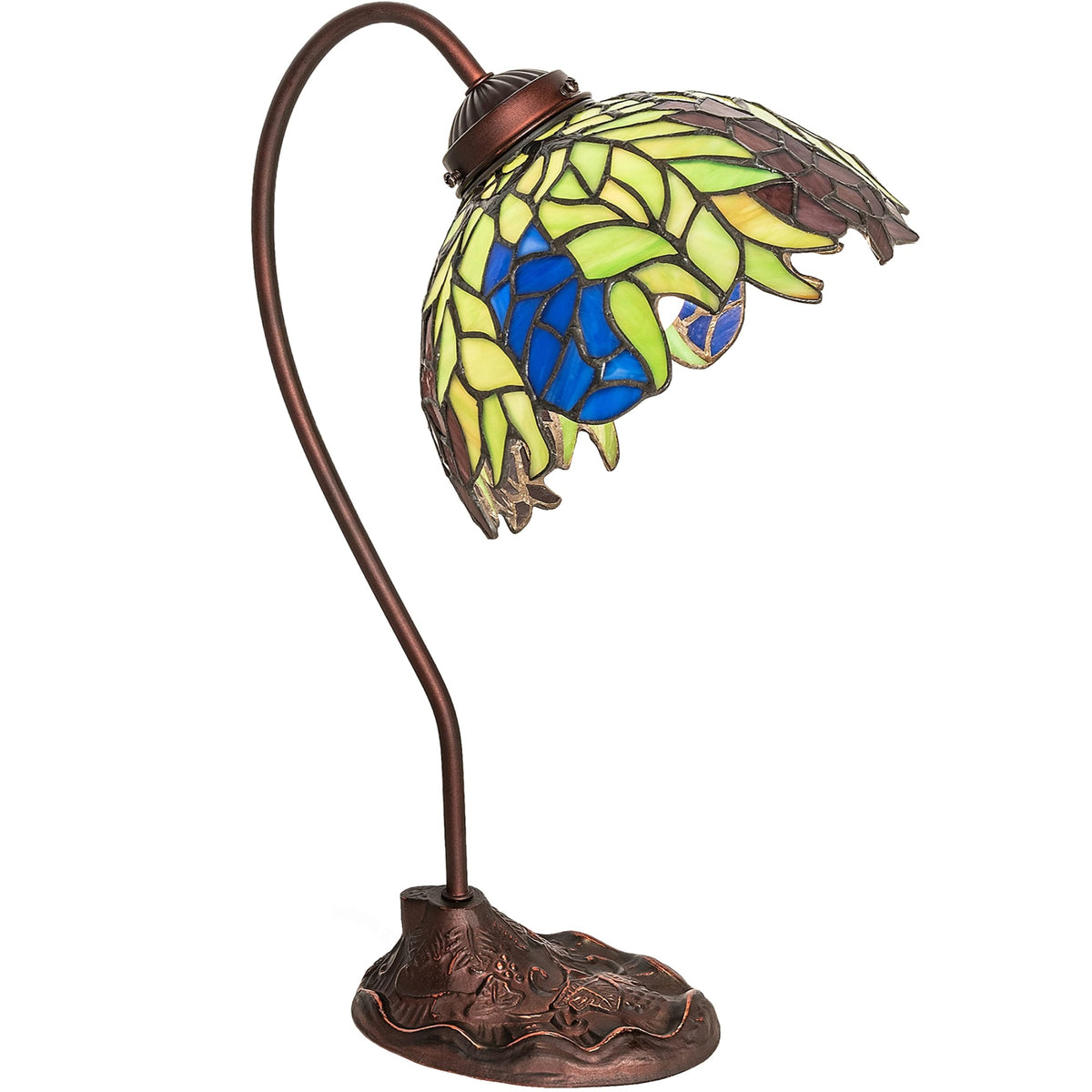 18' High Tiffany Honey Locust Desk Lamp