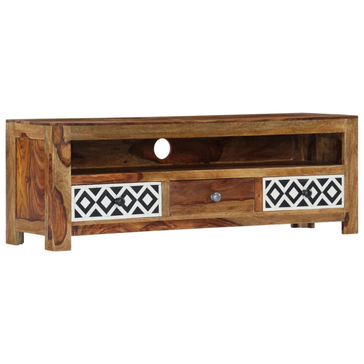 Vidaxl Tv Cabinet 47.2'X11.8'X15.7' Solid Sheesham Wood