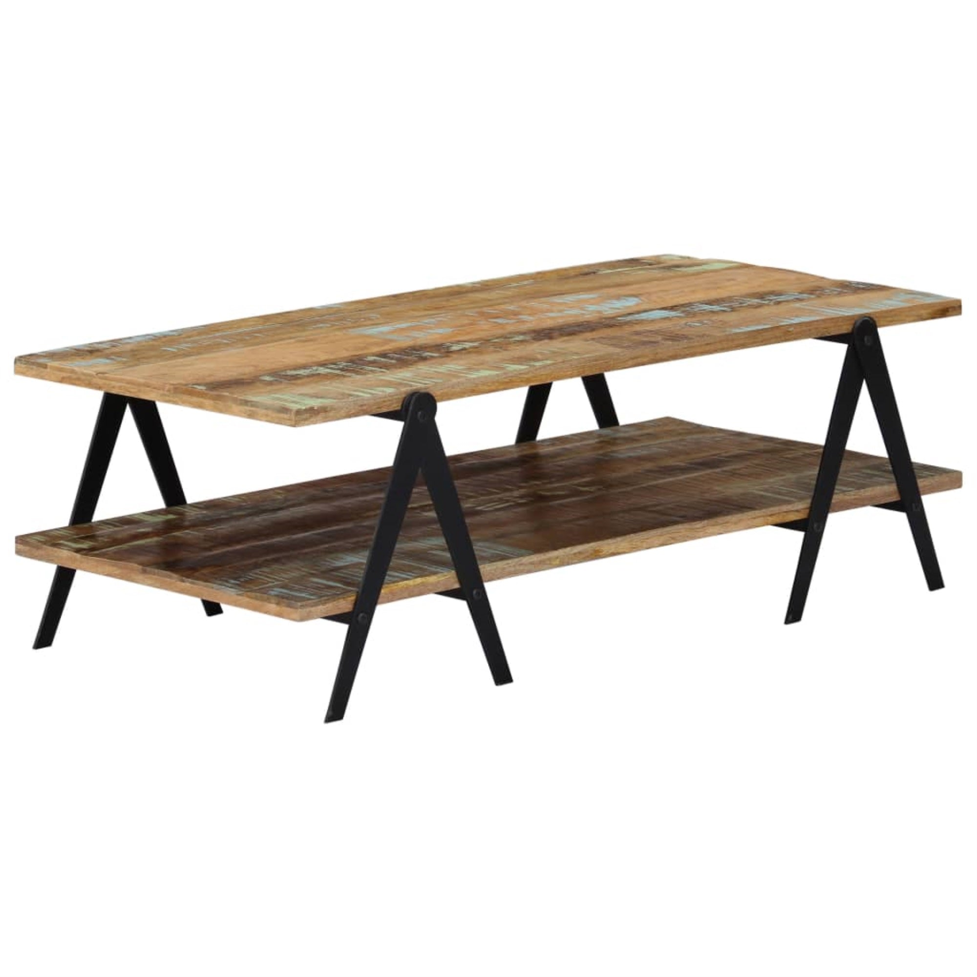 Vidaxl Coffee Table 45.3'X23.6'X15.7' Solid Reclaimed Wood