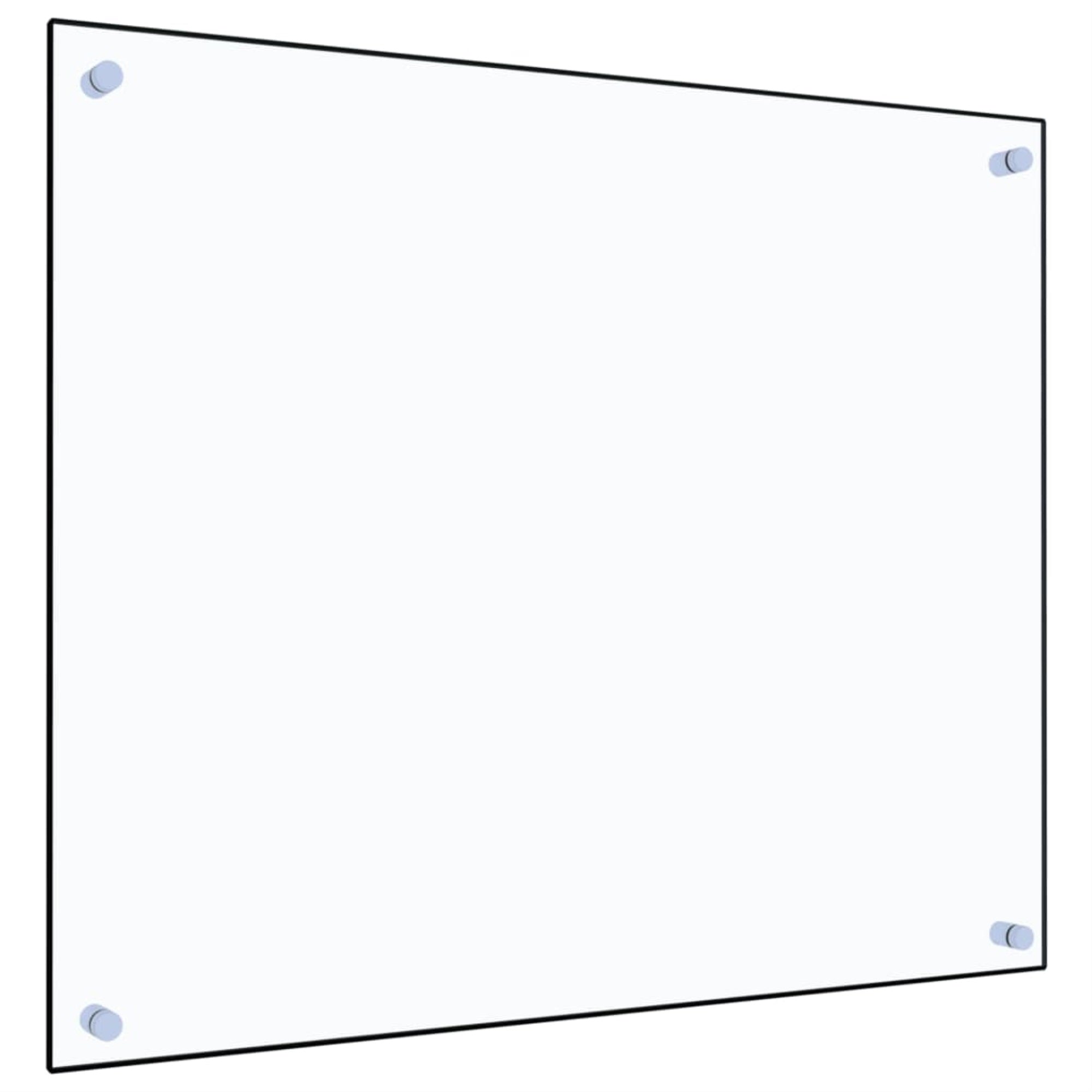 Vidaxl Kitchen Backsplash Transparent 27.6'X23.6' Tempered Glass