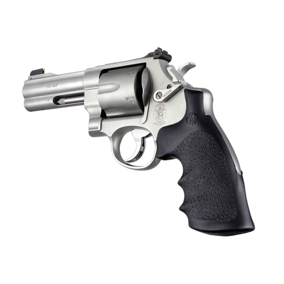 Hogue S&W N Frame Round Butt Conversion Style Rubber Monogrip Black