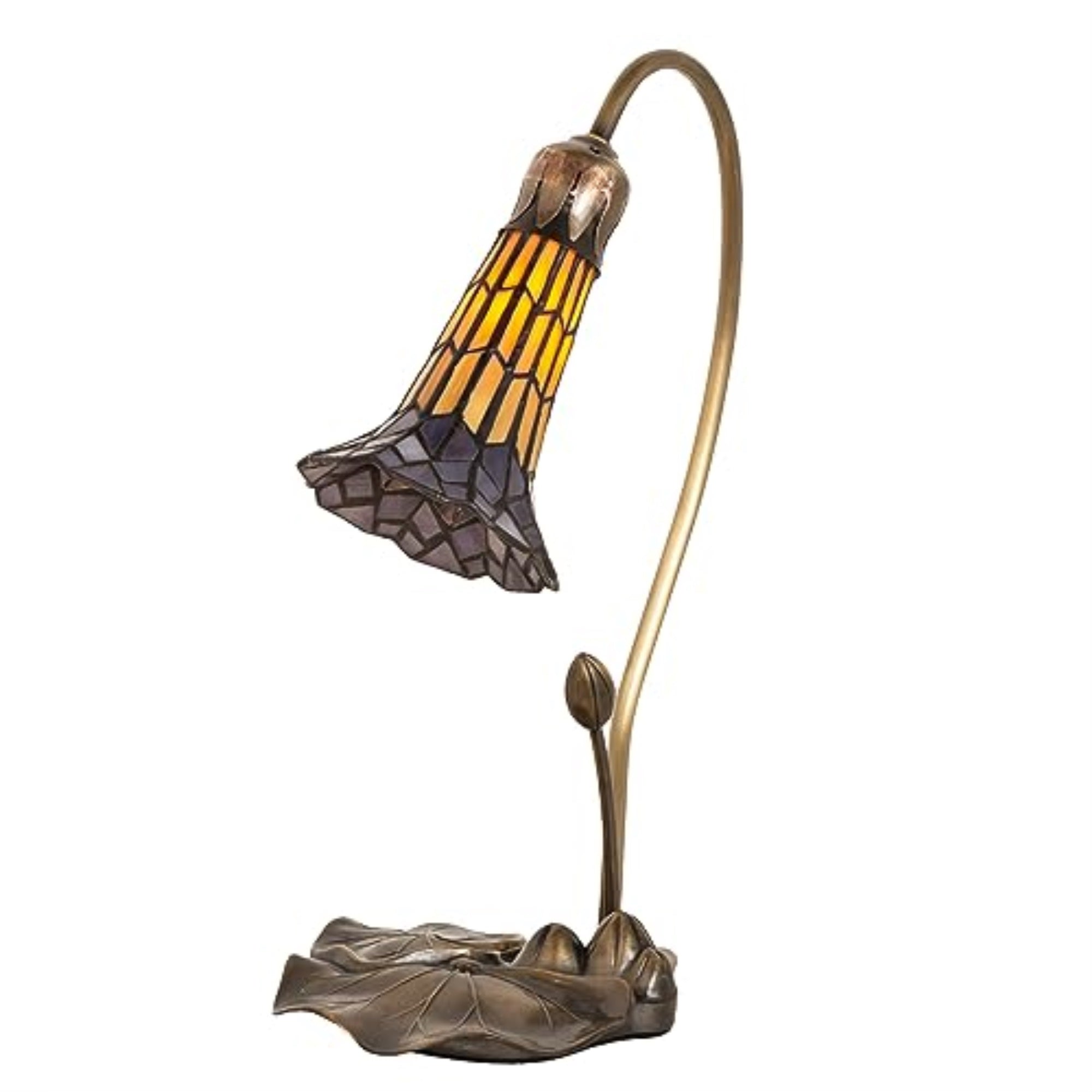16' High Stained Glass Pond Lily Accent Lamp