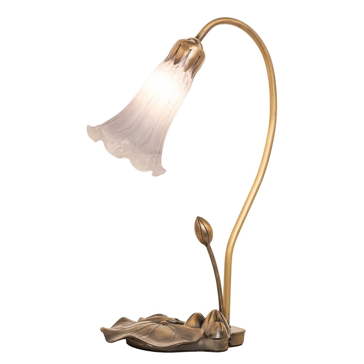 16' High Gray Tiffany Pond Lily Accent Lamp
