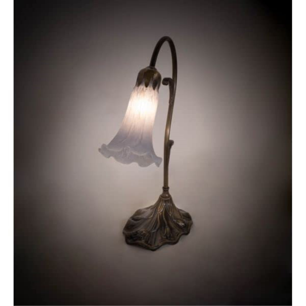 15' High Grey Pond Lily Accent Lamp
