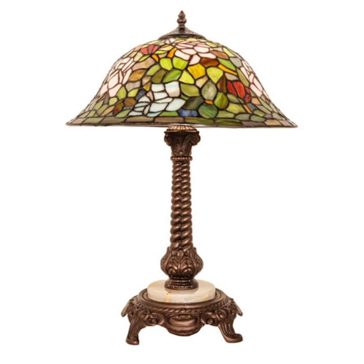 23' High Tiffany Rosebush Table Lamp