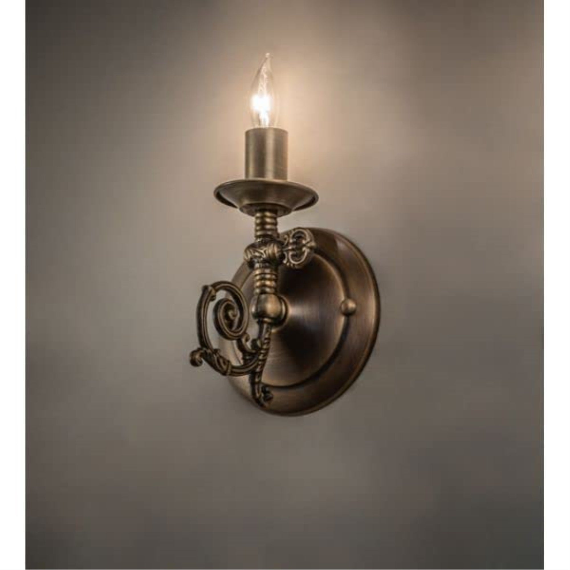 4.5' Wide Gas Reproduction Wall Sconce