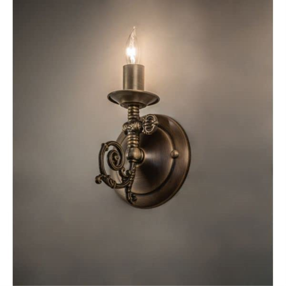 4.5' Wide Gas Reproduction Wall Sconce