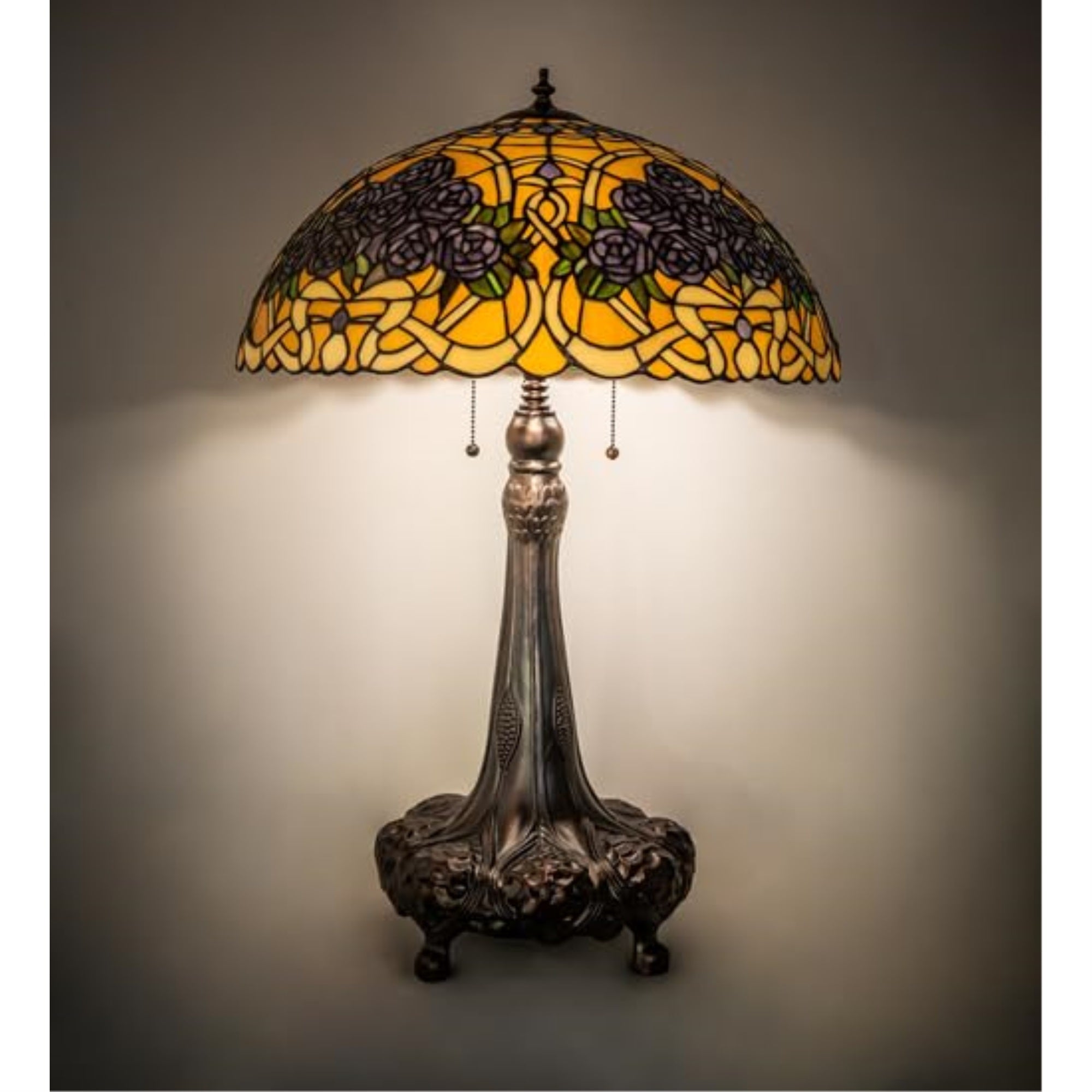 31' High Rose Bouquet Table Lamp