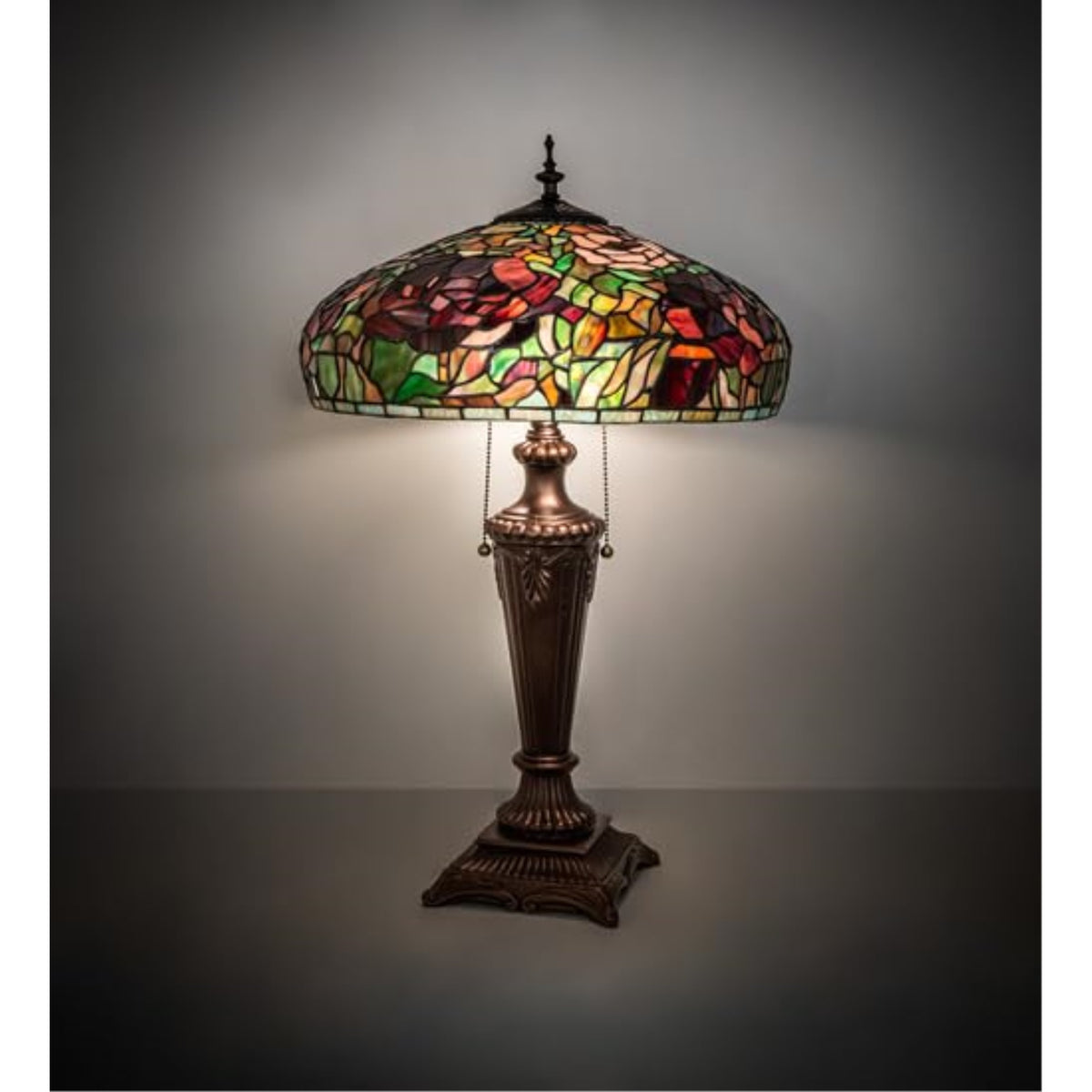 26' High Tiffany Peony Table Lamp