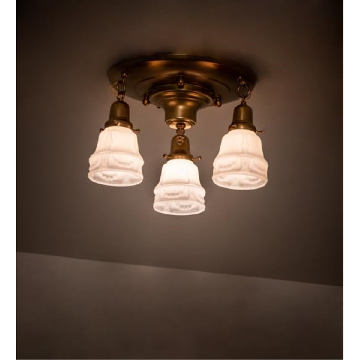 17' Wide Revival  3 Light Flushmount