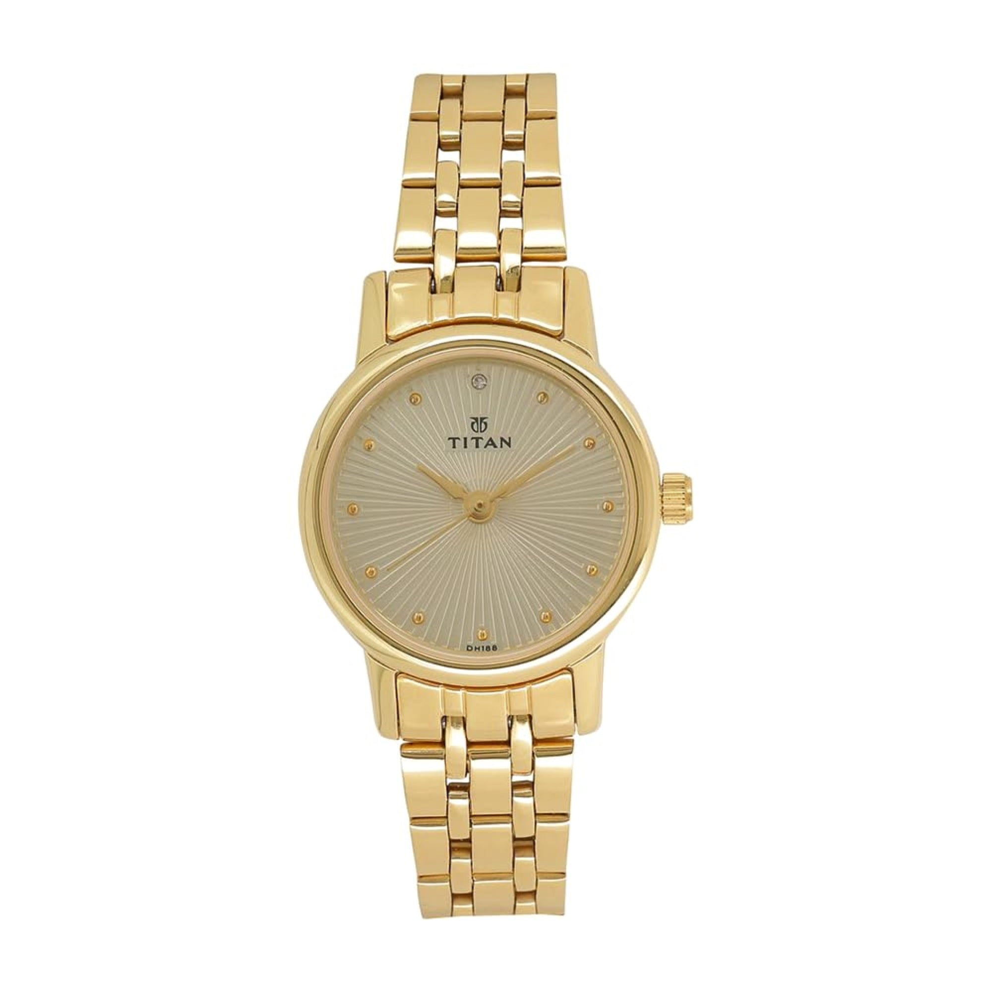 Titan Karishma Revive Analog Champagne Dial Women's Watch-2593YM01