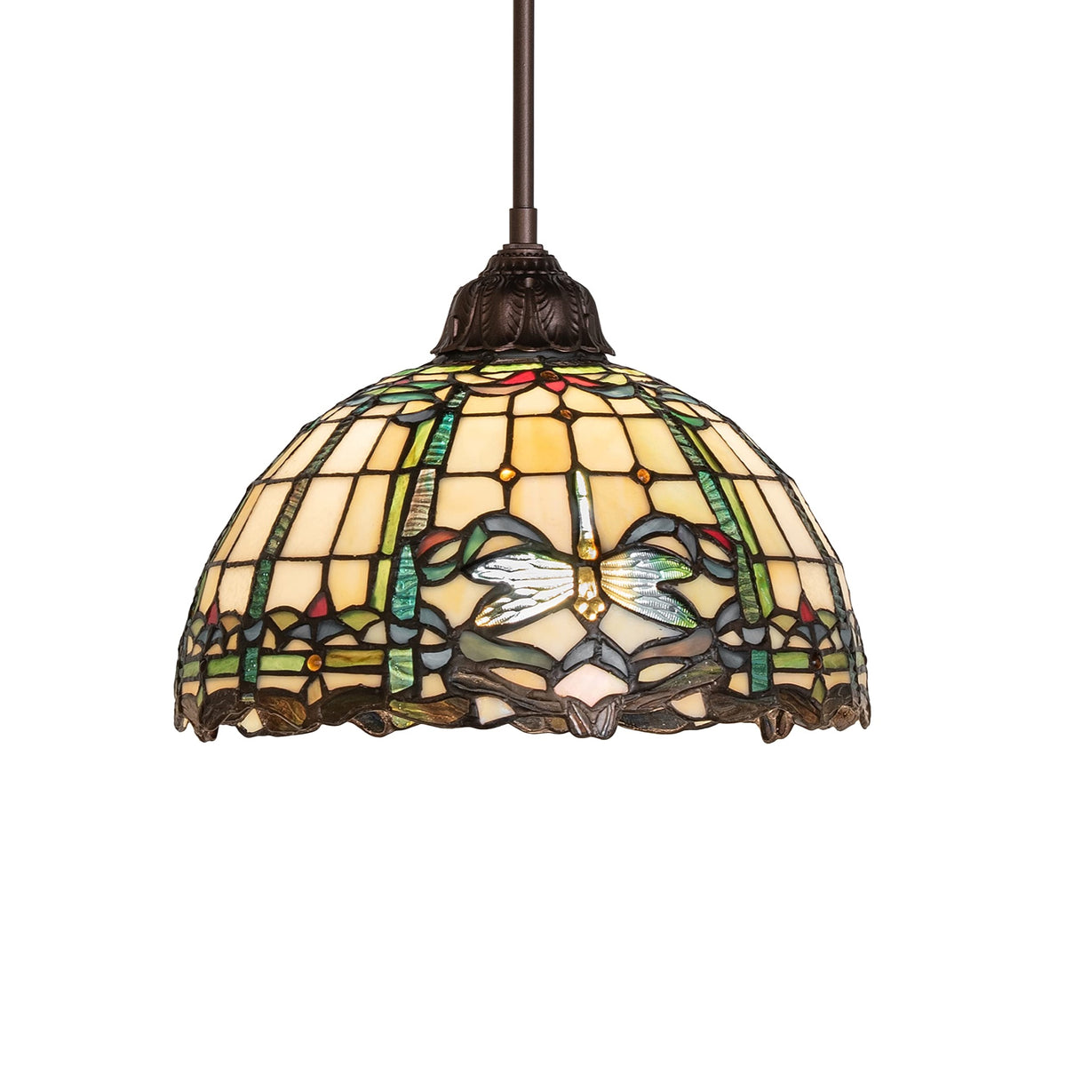 12' Wide Tiffany Dragonfly Pendant