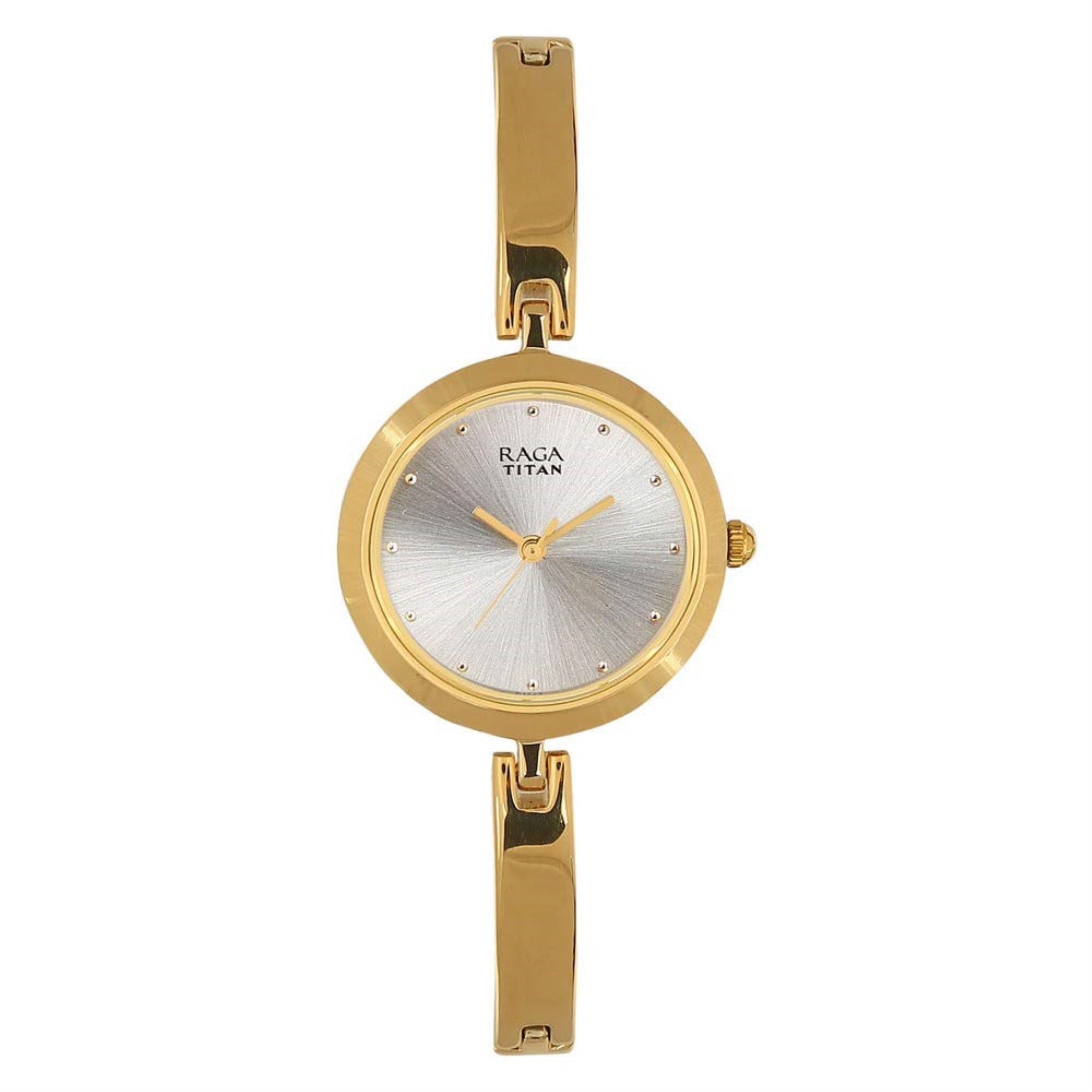 Titan Raga Viva Silver Dial Women Analog Watch With Metal Strap-NR2606YM04